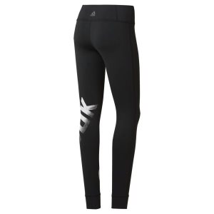 Legginsy Damskie Reebok Cardio Lux Bold Czarne PL 15NYHTB